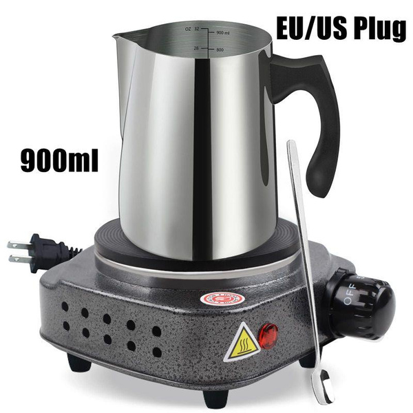 Candle Making Pouring Pot with Electric Hot Plate for Melting Wax