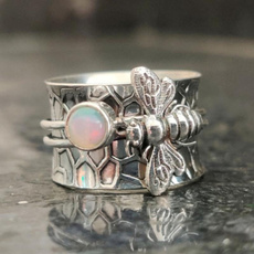 moonstonering, Fashion, Gifts, 925 silver rings