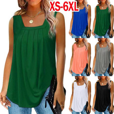 Summer, summer t-shirts, camisole, Pleated