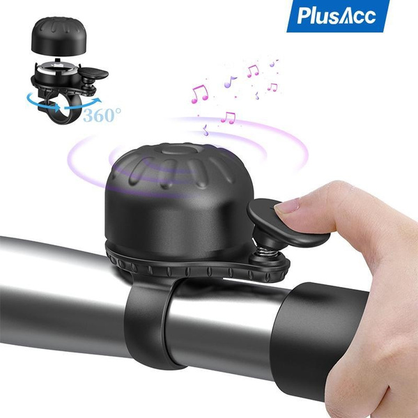 PlusAcc Waterproof Bicycle Bell for Apple AirTag Bike Bell Mount Hidden