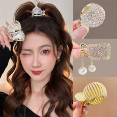 highponytailartifact, ballheadclip, button, Hair Pins