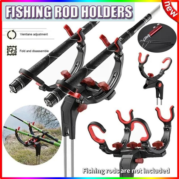 2 Types Rod Stand Rod Holder for Bank Fishing 360 Degree Adjustable