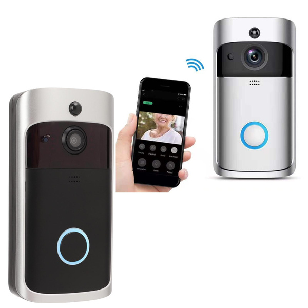 Video Door Bell Intelligent WiFi 720P Camera NightVision Remote Visual ...