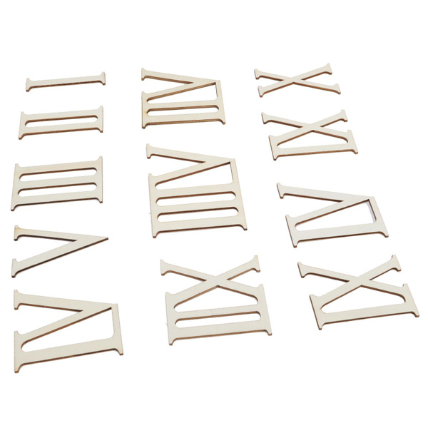 Wooden Numbers Clock Numbers 7CM Numbers Natural Wood for Arts Craft ...