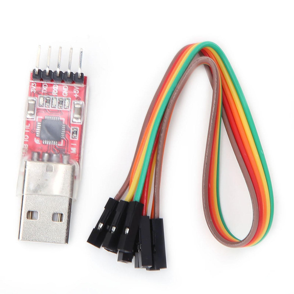 USB-zu-TTL-Adaptermodul 2102 – 5-Pin, 3,3V/5V, Mit Jumper-Drähten, Für UART STC