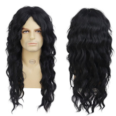 Black wig, wig, hairline, syntheticfiber