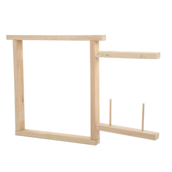 Tufting Frame DIY Craft Making Stainless Steel Oak Wood Texture Easy