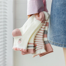 pink, cute, Cotton Socks, socksforgirl