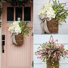 simulationflowerbasket, Flowers, Door, Garland