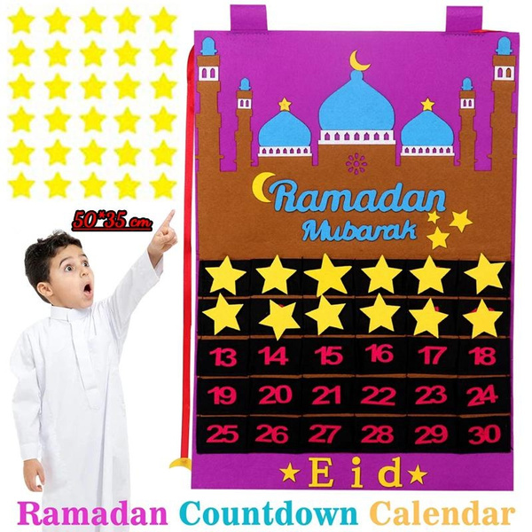 Eid Mubarak Diy Countdown Calendar 30 Days Calendar Ramadan Decorations Eid Mubarak Diy Countdown Calendar 30 Days Calendar Ramadan Decorations