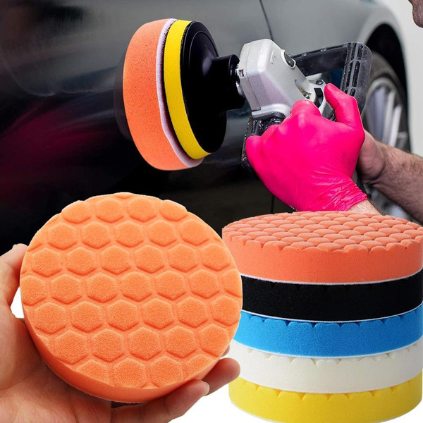 STONEGO Car Polishing Professional Set, 5Pcs Buffing Sponge Pads kit