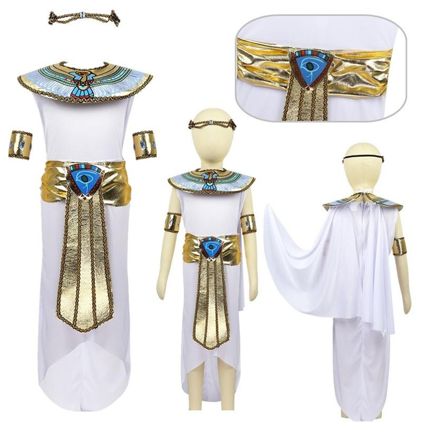 Children Kids Girls Nile Queen Costume Pyramids Egyptian Princess Dress ...