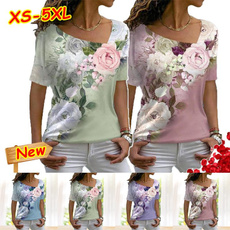 Summer, Plus Size, Holiday, Shirt