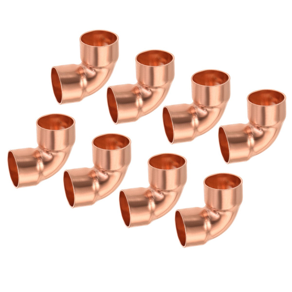 90 Degrees Elbow Copper Pipe Fitting Brazing Connection 5/8 Inch ID for ...