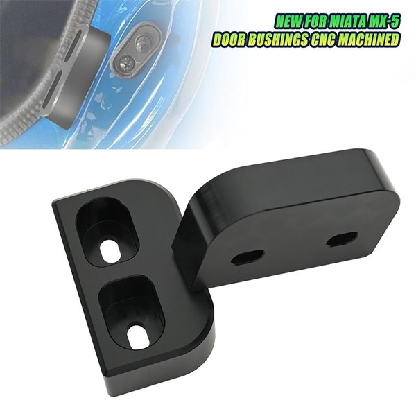 2pcs Black Car Door Bushing CNC Machined For Mazda for Miata for MX5
