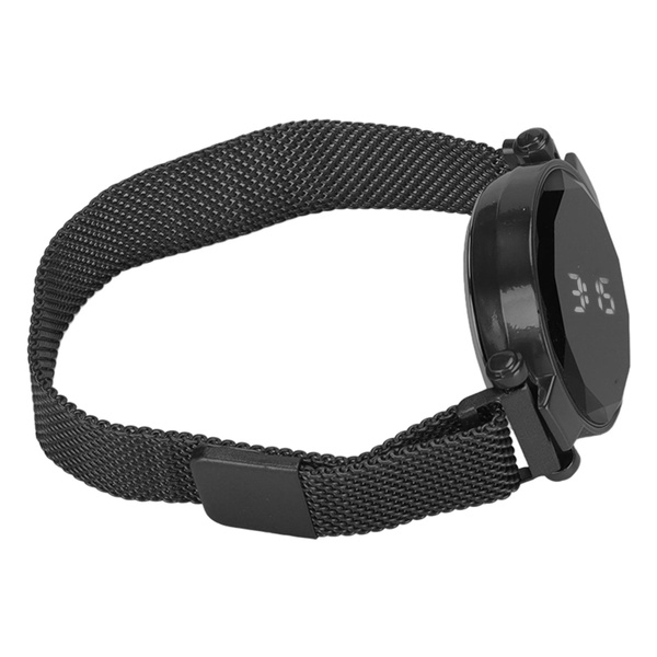 Round LED Watch, Large Number Women LED Watch LED Digital for Women Wish