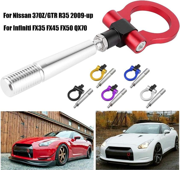 Car Tow Hook Aluminum JDM Style Screw on Track Racing Bumper Tow Hook for Infiniti FX35 FX45