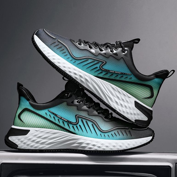 Mens Fashion Mesh Sneakers Lightweight Breathable Sports Running Shoes Walking Tennis Shoes Wish