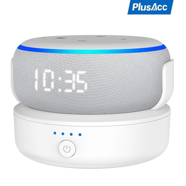 PlusAcc Portable Battery Base for Alexa Echo Dot 3th Gen 10000mAh  Rechargable Power Bank for Echo Dot 3 Speaker