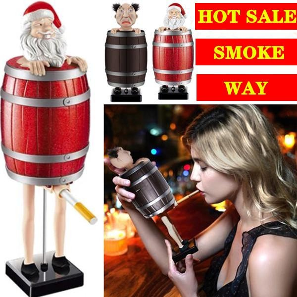 New Smoke Way Christmas Cigarettes Dispenser Funny Santa Claus