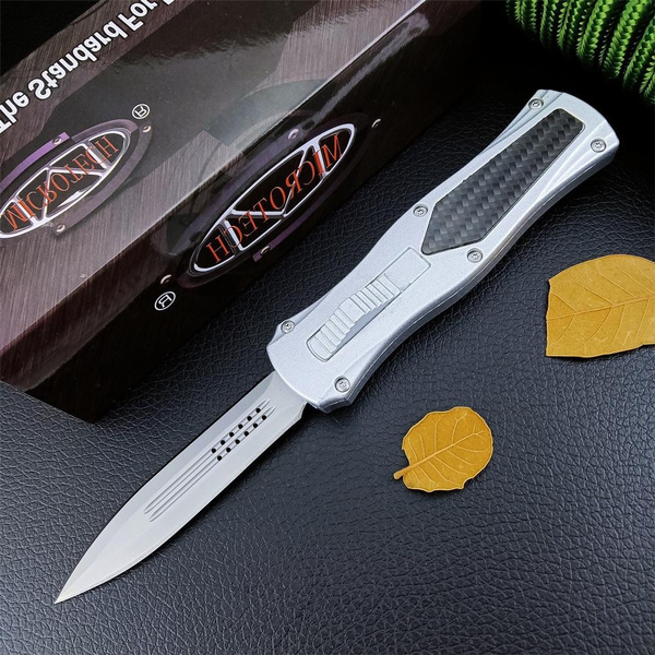 Tactical Microtech OTF-Safety Automatic Switchblade Fixed Knife 440C ...