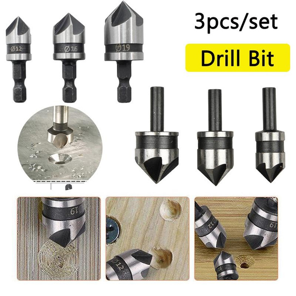 3pcs /Set Metal Drills Set Bits For Screwdriver Multifunction Bits
