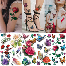 butterfly, tattoo, rosetattoosticker, tattoobodyart