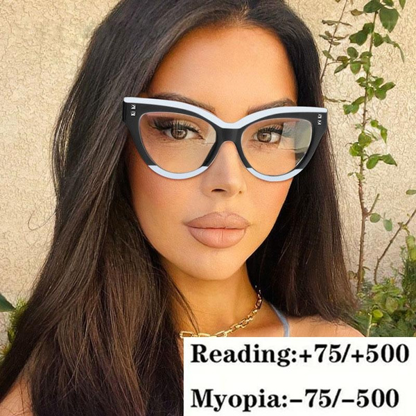 Retro Women Myopia Glasses Prescription Glasses Cat Eyes Reading