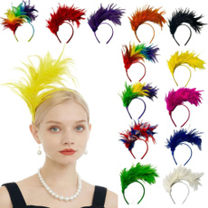 flapper, featherheadband, headwear, burlesqueheadpiece