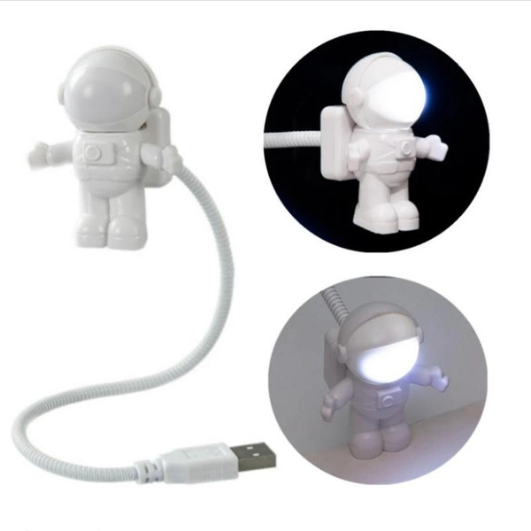 Astronaut Night Light LED Reading Lamp USB Flexible LED Desk Lamp ...