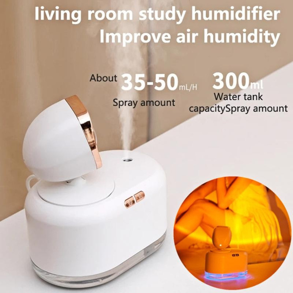 2000mAh Sunset Lamp Air Humidifier 300ml Water Tank Aroma Diffuser with