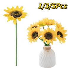 Home & Kitchen, sunflowerbouquet, simulationsunflower, vasesforflower