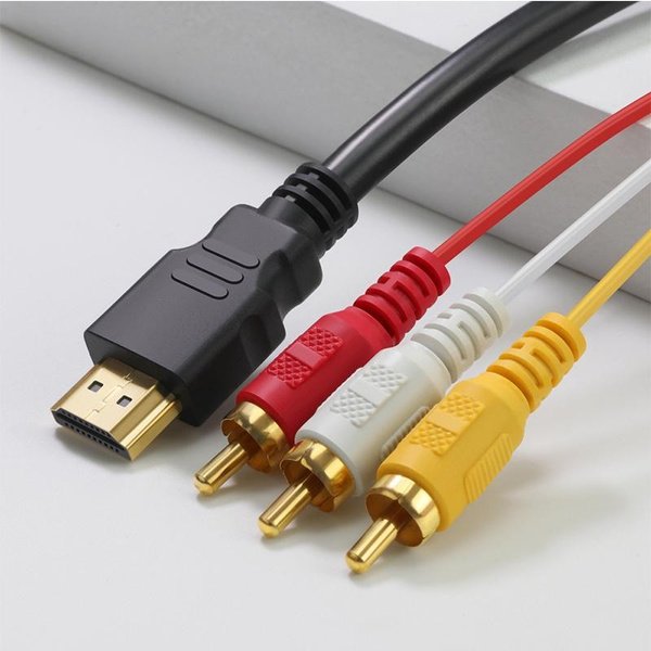 HDMI to 3RCA Lotus cable HDMI to AV cable HDTV to AV adapter cable AV