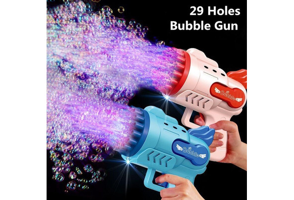 29 Holes Bubble Gun Brinquedos Soap Bubbles Machine para crianças