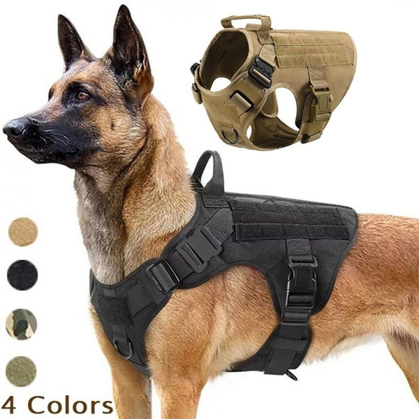 Tactical Dog Harness Pet Military Training Dog Vest German Shepherd Dog ...