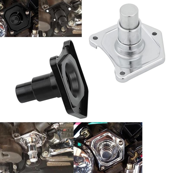Lenkdou CNC Aluminum Solenoid Cover With Push Button Starter – Fits Harley Big Twin Dyna 1991-2017