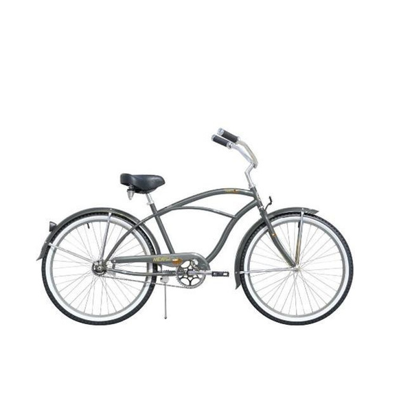 Micargi 26 in. Tahiti Mens Beach Cruiser Bicycle, Flint Grey & Alloy | Wish