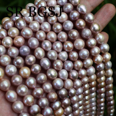 Necklace, diypearlbead, 9mmroundpearl, pearls