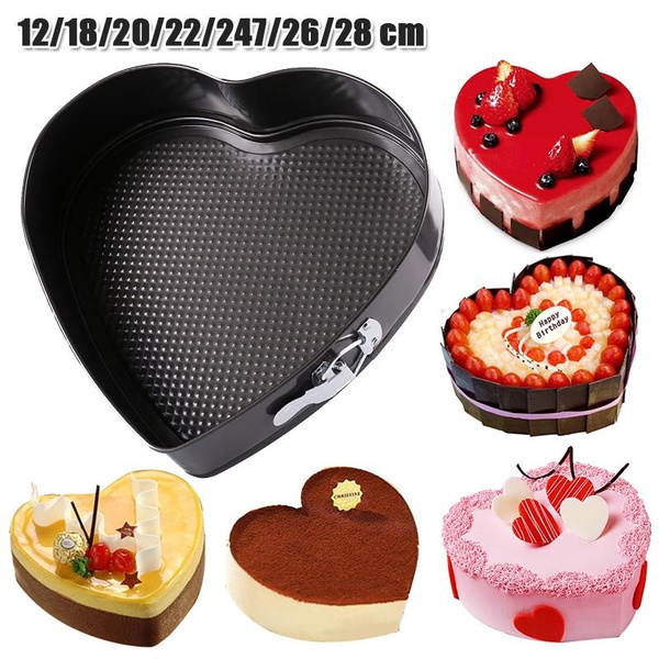 Nonstick Heart Shape Cake Pan Tin Carbon Steel DIY Cake Mold Baking