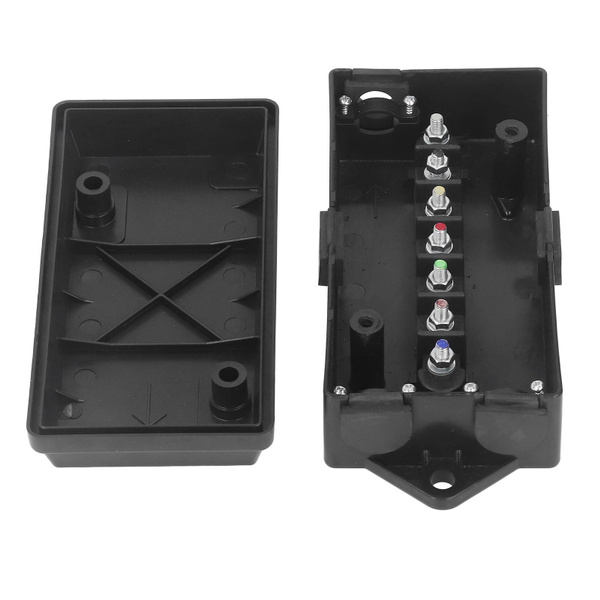 Trailer Junction Box 7 Way ABS Terminal Connector Waterproof