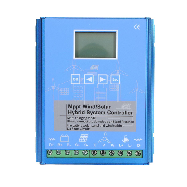 Wind Solar Controller MPPT PWM Charging 800W Wind 600W PV Solar ...