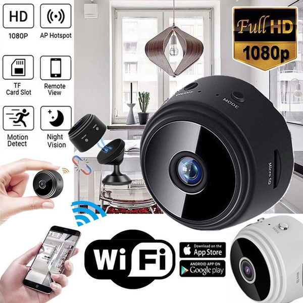 2023 Mini WiFi Spy Camera 1080P Full HD Wireless Hidden Camera Video Camera  with Night Vision Indoor Use Security Cameras Surveillance Cam for Car Home  Office