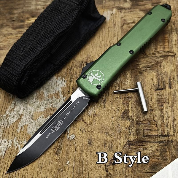 Newest Microtech OTF Switchblades UT85 Adjustable D2 Blade Green