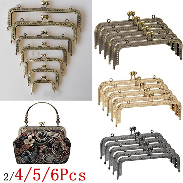 Hot Sale Vintage Pattern Purse Frame Kiss Clasp Lock Bag Frame Buckle DIY  Craft Metal Handle Bag Making Hardware Accessories - AliExpress