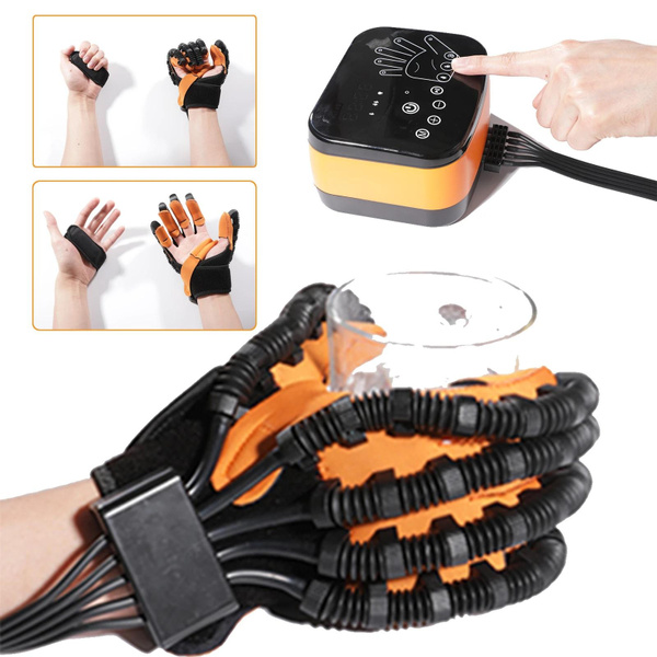 Charging Portable Rehabilitation Robot Gloves Stroke Hemiplegia Cerebral Infarction Training Equipment Finger Exerciser Bionic Technology