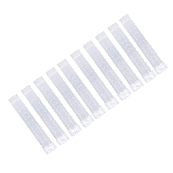 10 pcs/pack 10ml Clear Plastic Test Tubes Plastic Test Tube Vial ...