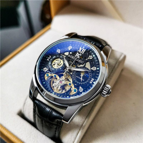 Automatic Mechanical Watch Waterproof Tourbillon Hollow Fashion Men's ...