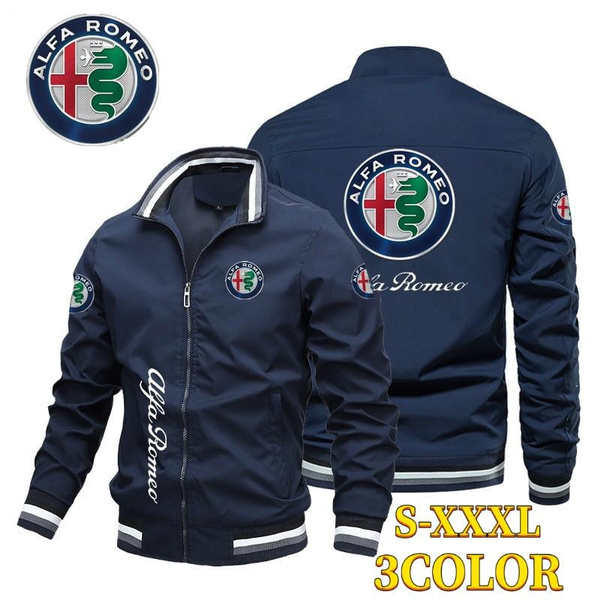 Alfa Romeo Men's Motorcycle Jacket Racing Jacket Men's Fashion Casual ...