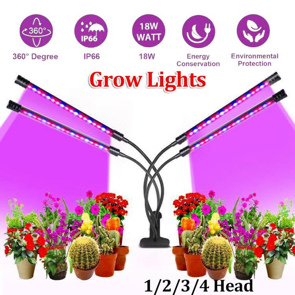 40W LED Indoor Grow Light Garden USB Plant Growing Lamp 10 Dimmable Levels Red Blue Full
