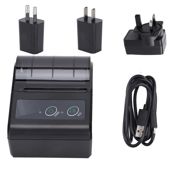 Portable Thermal Printer Wireless Printer Builtin Rechargeable Battery